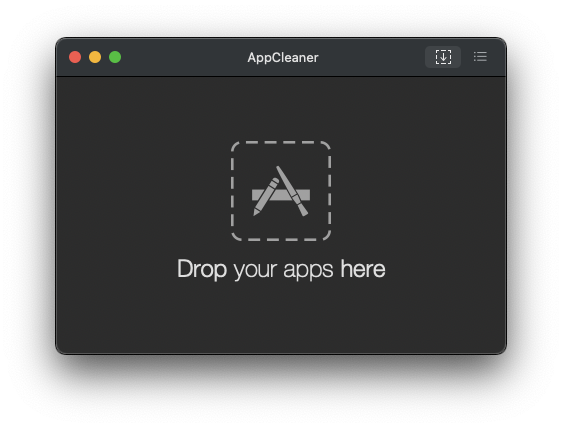 AppCleaner起動画面