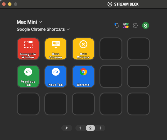 Stream Deck Mobile で Chrome を操作２